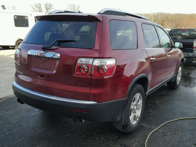 1GKER23D39J163369 - 2009 GMC ACADIA SLT წითელი ფოტო 4