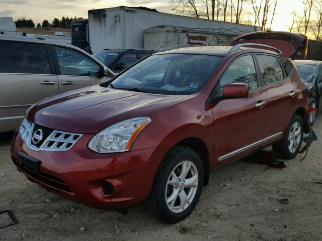 JN8AS5MVXBW301820 - 2011 NISSAN ROGUE S BURGUNDY photo 2