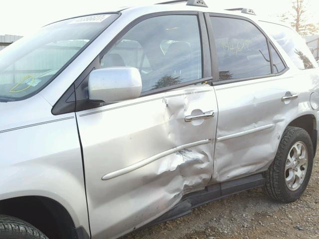 2HNYD18682H536452 - 2002 ACURA MDX TOURIN SILVER photo 10