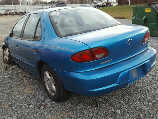 1G1JC5241Y7288759 - 2000 CHEVROLET CAVALIER BLUE photo 3