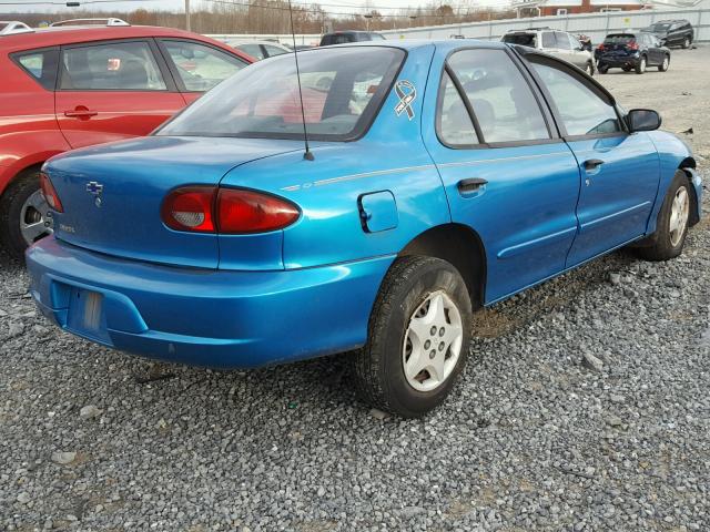 1G1JC5241Y7288759 - 2000 CHEVROLET CAVALIER BLUE photo 4