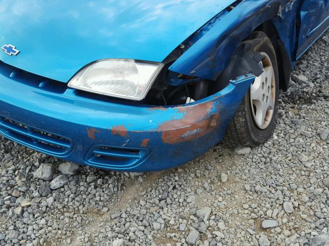 1G1JC5241Y7288759 - 2000 CHEVROLET CAVALIER BLUE photo 9