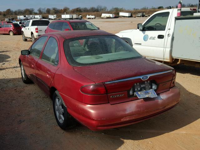 1FAFP66LXYK118623 - 2000 FORD CONTOUR SE RED photo 3