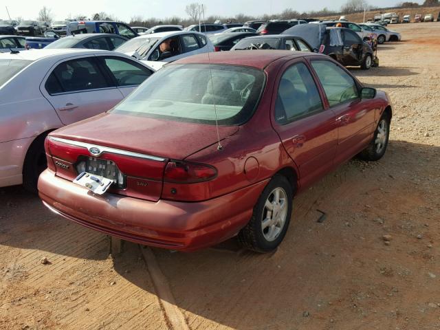 1FAFP66LXYK118623 - 2000 FORD CONTOUR SE RED photo 4