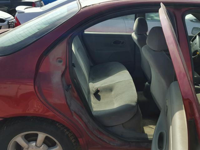 1FAFP66LXYK118623 - 2000 FORD CONTOUR SE RED photo 6