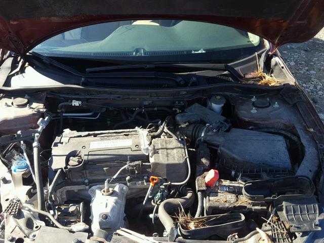 1HGCR2F38EA272783 - 2014 HONDA ACCORD LX MAROON photo 7