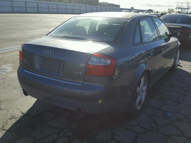 WAUJC68E23A214000 - 2003 AUDI A4 1.8T CHARCOAL photo 4