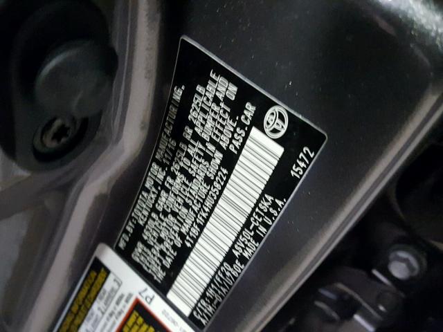 4T1BF1FK4HU358224 - 2017 TOYOTA CAMRY LE GRAY photo 10