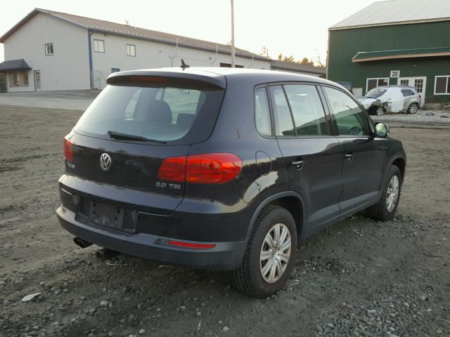 WVGCV7AX0CW504290 - 2012 VOLKSWAGEN TIGUAN S BLACK photo 4