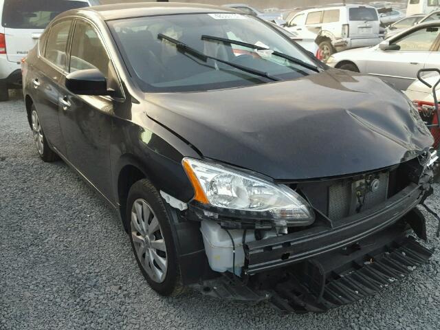 3N1AB7AP7FY377395 - 2015 NISSAN SENTRA S BLACK photo 2