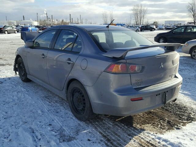 JA32V2FW4FU606256 - 2015 MITSUBISHI LANCER SE GRAY photo 3