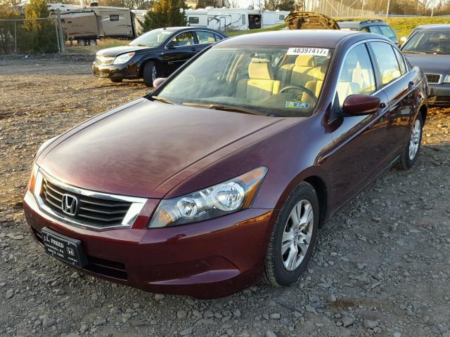 1HGCP26448A040202 - 2008 HONDA ACCORD LXP RED photo 2