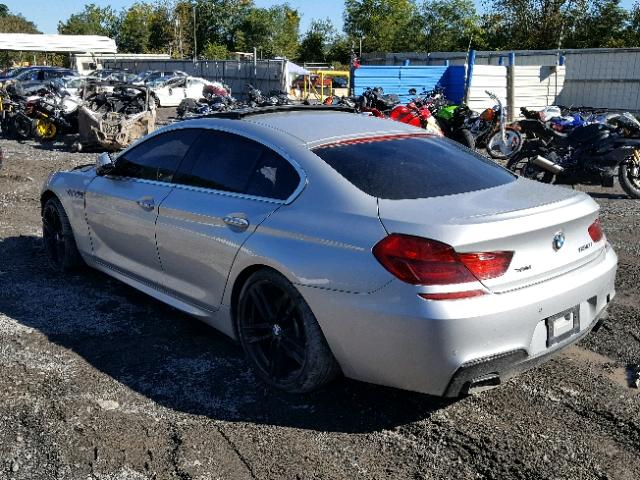 WBA6B4C58DD098323 - 2013 BMW 650 XI SILVER photo 3
