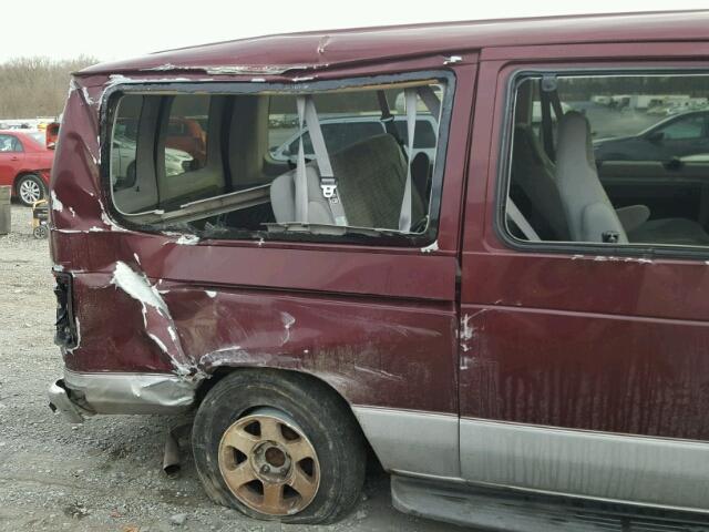 1FMRE11L04HA01465 - 2004 FORD ECONOLINE BURGUNDY photo 10