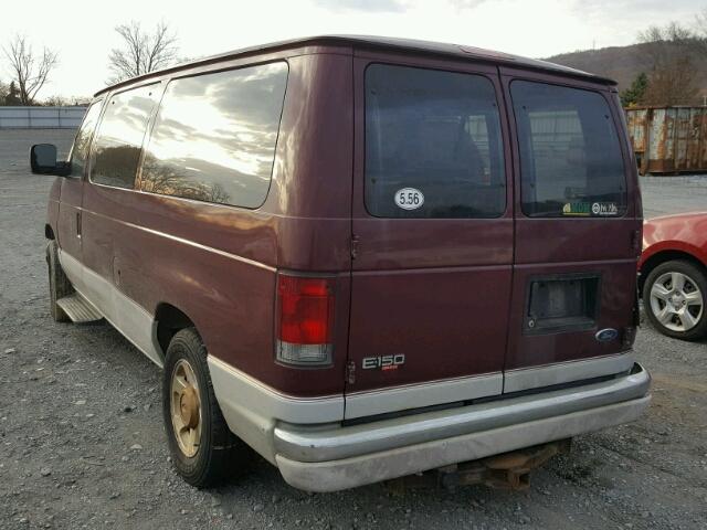 1FMRE11L04HA01465 - 2004 FORD ECONOLINE BURGUNDY photo 3