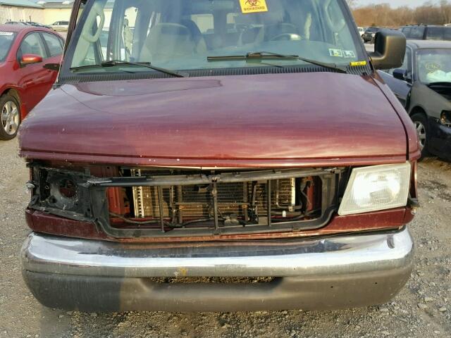 1FMRE11L04HA01465 - 2004 FORD ECONOLINE BURGUNDY photo 7