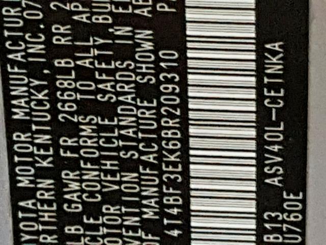 4T4BF3EK6BR209310 - 2011 TOYOTA CAMRY BASE SILVER photo 10