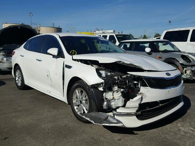 KNAGT4L34G5077256 - 2016 KIA OPTIMA LX WHITE photo 1