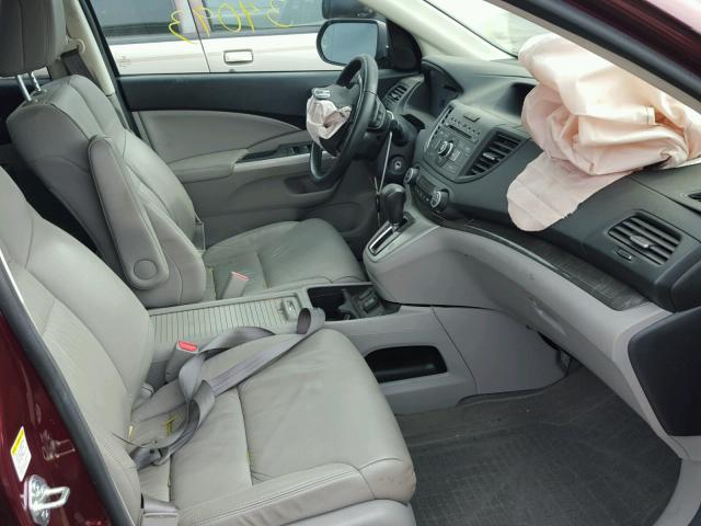 5J6RM3H76DL005877 - 2013 HONDA CR-V EXL 勃艮第红 照片 5