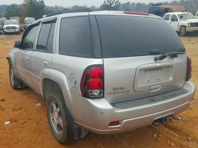 1GNET13M982148737 - 2008 CHEVROLET TRAILBLAZE SILVER photo 3