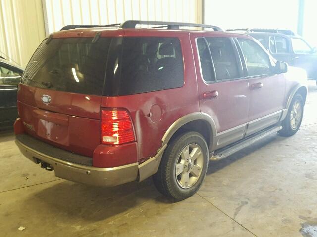 1FMZU74E83UB58850 - 2003 FORD EXPLORER E RED photo 4