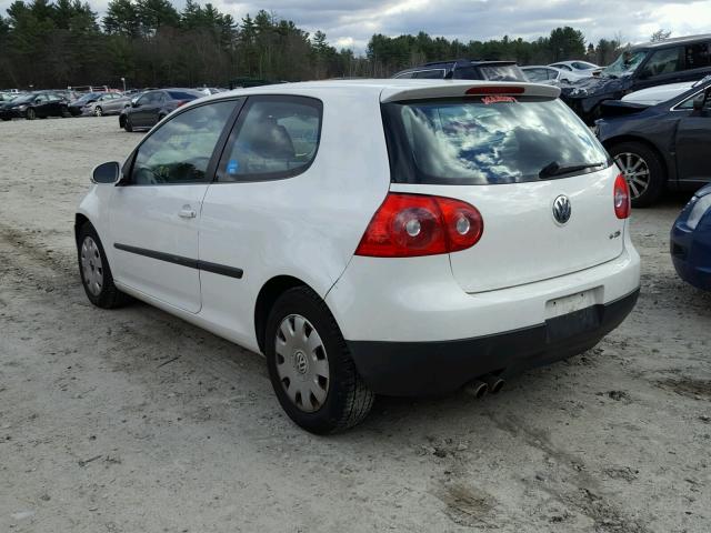 WVWAS71K67W048150 - 2007 VOLKSWAGEN RABBIT WHITE photo 3