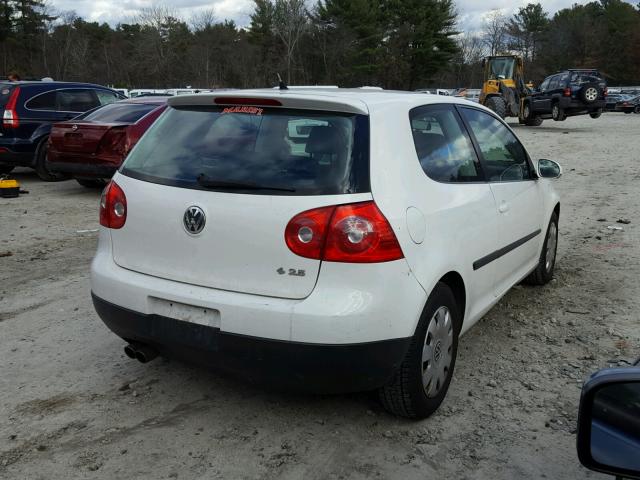 WVWAS71K67W048150 - 2007 VOLKSWAGEN RABBIT WHITE photo 4