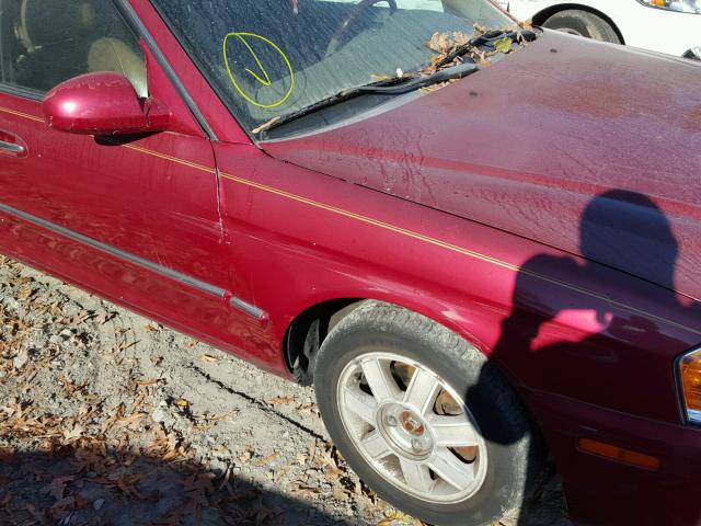 KNAGD126235228483 - 2003 KIA OPTIMA LX RED photo 9