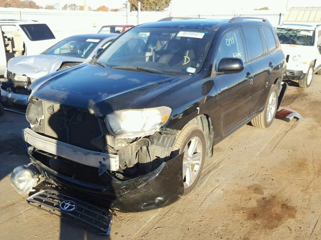 JTEDS43A982003028 - 2008 TOYOTA HIGHLANDER BLACK photo 2