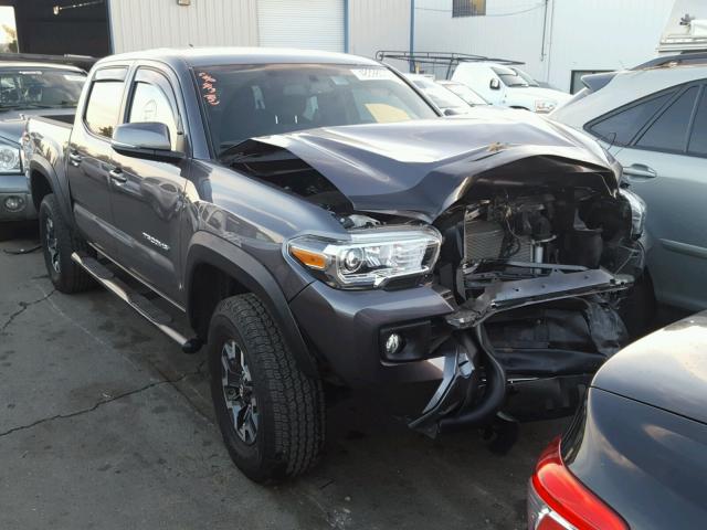 5TFCZ5AN4GX030548 - 2016 TOYOTA TACOMA DOU GRAY photo 1