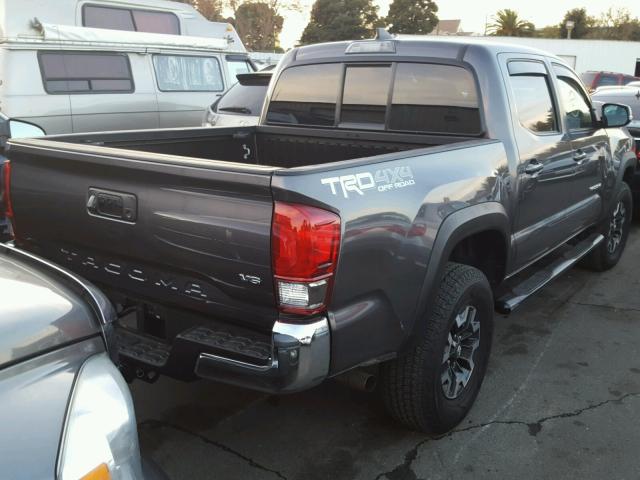 5TFCZ5AN4GX030548 - 2016 TOYOTA TACOMA DOU GRAY photo 4