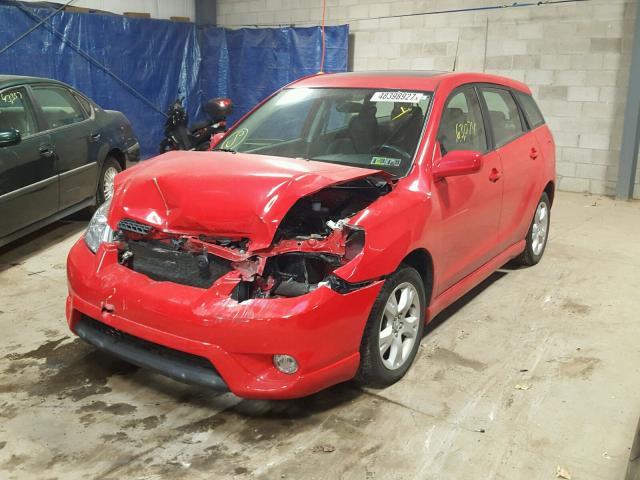 2T1KR30E27C666112 - 2007 TOYOTA COROLLA MA RED photo 2