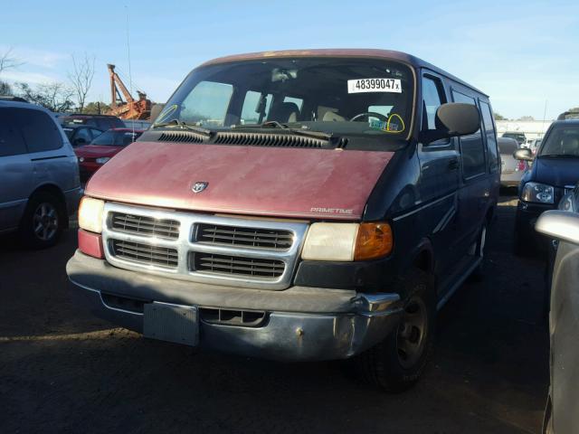 2B6HB11X0XK515270 - 1999 DODGE RAM VAN B1 RED photo 2