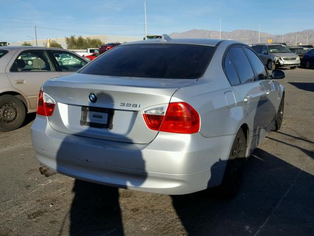 WBAVA37557NL13433 - 2007 BMW 328 I SILVER photo 4