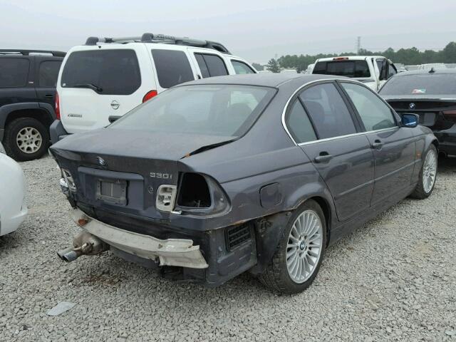 WBAAV53481FJ72547 - 2001 BMW 330 I CHARCOAL photo 4