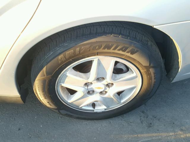 1G1ZT54815F227156 - 2005 CHEVROLET MALIBU LS ვერცხლისფერი ფოტო 9