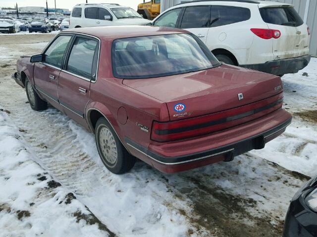 1G4AL51N4L6465915 - 1990 BUICK CENTURY LI RED photo 3