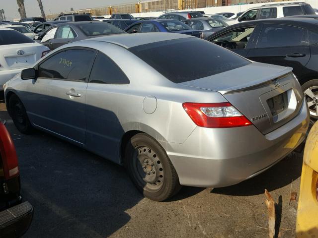 2HGFG12676H575635 - 2006 HONDA CIVIC LX SILVER photo 3