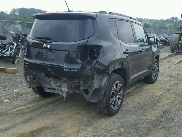 ZACCJBDT1FPB77976 - 2015 JEEP RENEGADE L BLACK photo 4