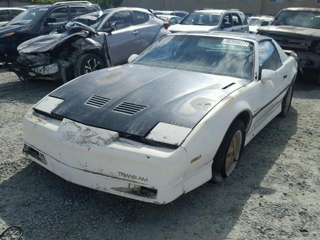 1G2FW87F8GL222073 - 1986 PONTIAC FIREBIRD T WHITE photo 2