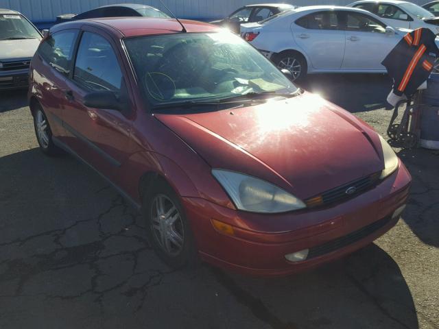 3FAFP31361R210657 - 2001 FORD FOCUS ZX3 RED photo 1