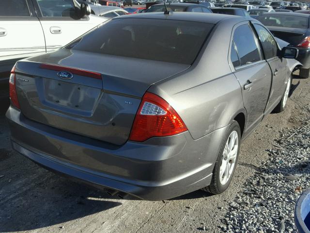 3FAHP0HA2CR123725 - 2012 FORD FUSION SE GRAY photo 4