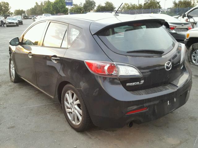 JM1BL1M82C1610213 - 2012 MAZDA 3 I BLACK photo 3