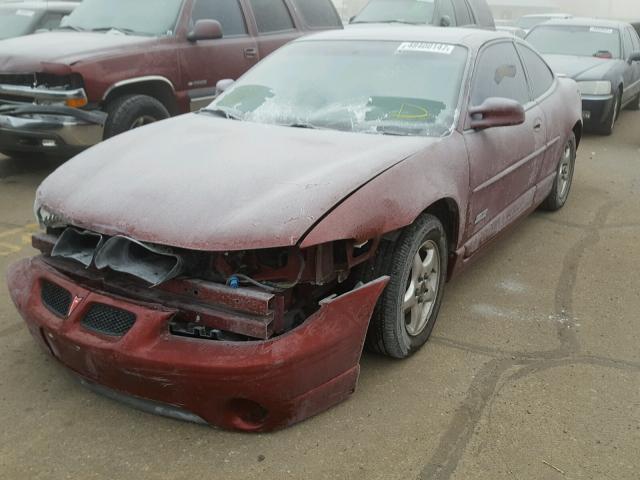 1G2WR1210YF182498 - 2000 PONTIAC GRAND PRIX MAROON photo 2