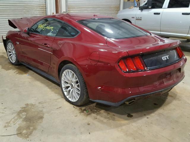 1FA6P8CF9H5209746 - 2017 FORD MUSTANG GT RED photo 3