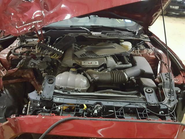 1FA6P8CF9H5209746 - 2017 FORD MUSTANG GT RED photo 7