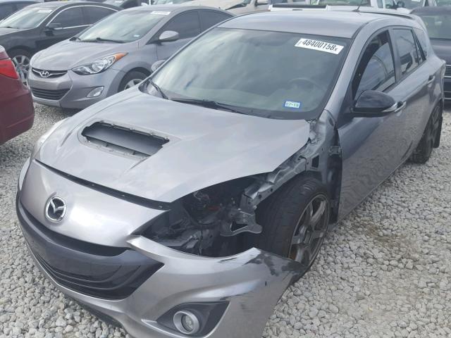 JM1BL1L38D1826381 - 2013 MAZDA SPEED 3 SILVER photo 2
