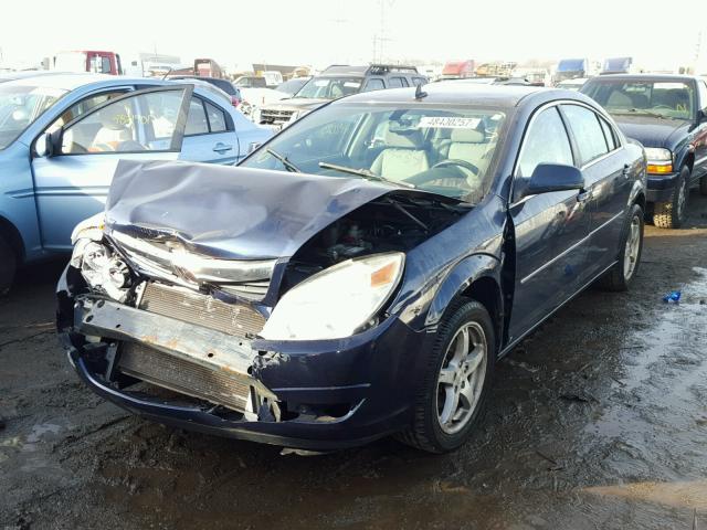 1G8ZS57B68F234233 - 2008 SATURN AURA XE BLUE photo 2