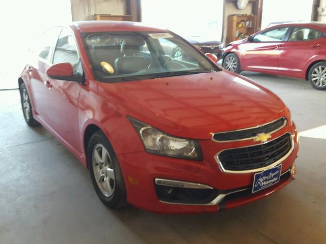 1G1PE5SB0F7126542 - 2015 CHEVROLET CRUZE LT RED photo 1