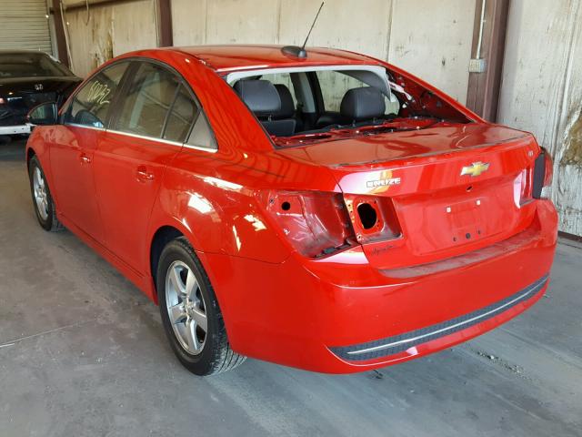 1G1PE5SB0F7126542 - 2015 CHEVROLET CRUZE LT RED photo 3